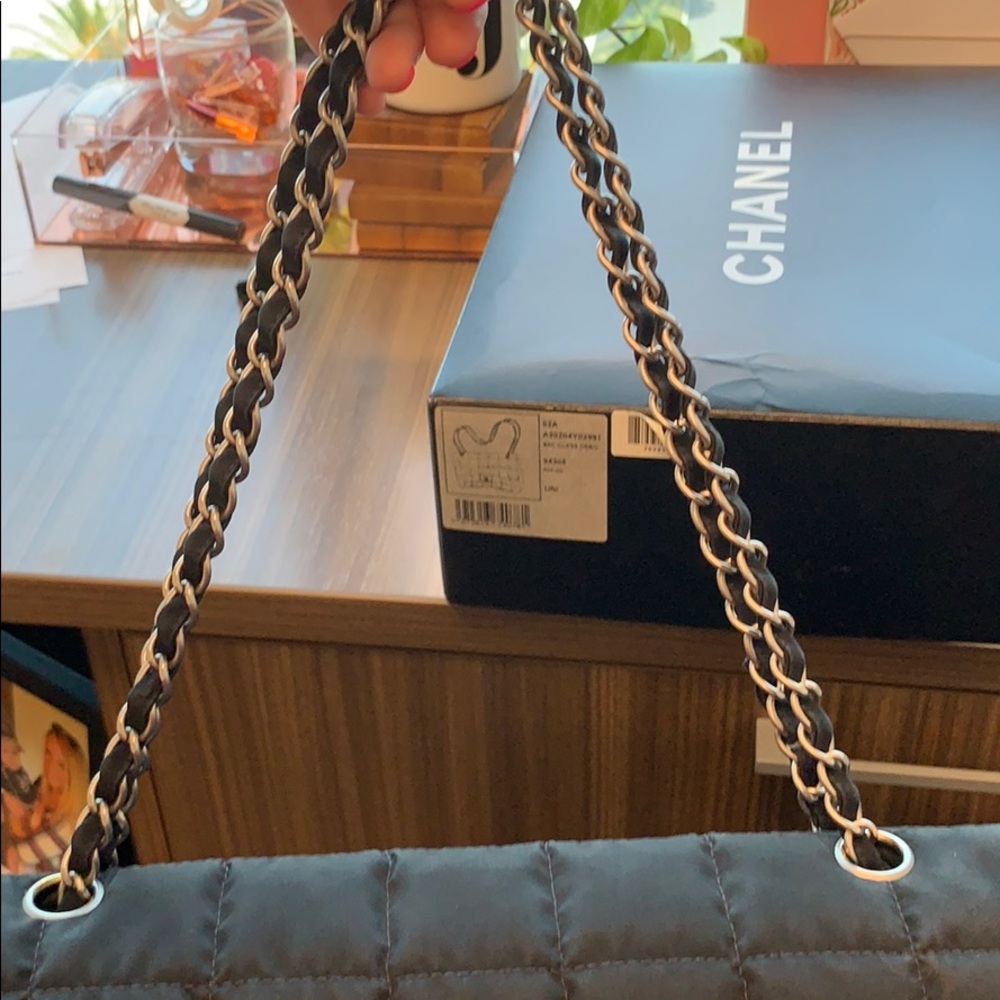 Chanel Black Nylon Flap Bag- Authentic - Picture 7 of 8